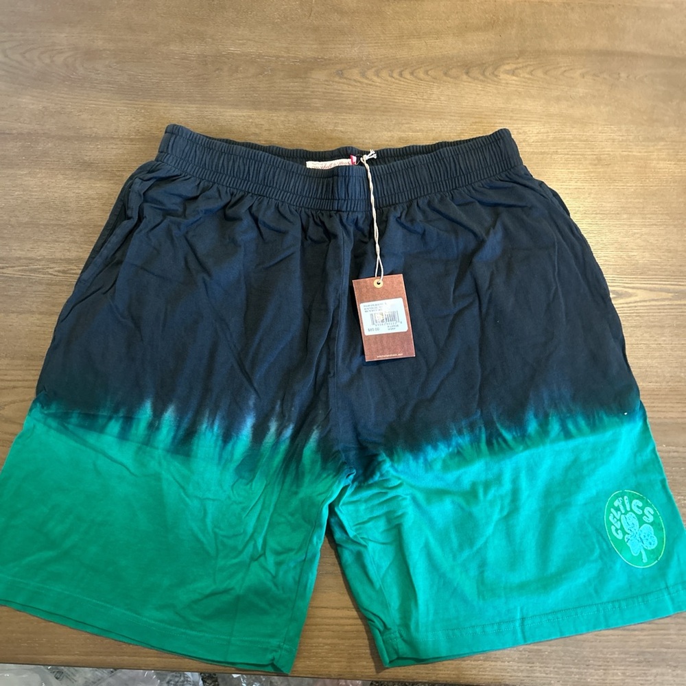 Boston Celtics tie-dye shorts #NBA